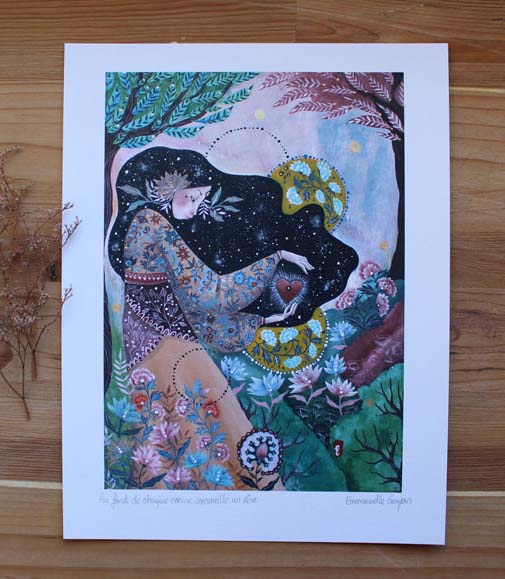 Au fond de chaque coeur sommeille un rêve, peinture d’une lecture intime des secrets du cœur
