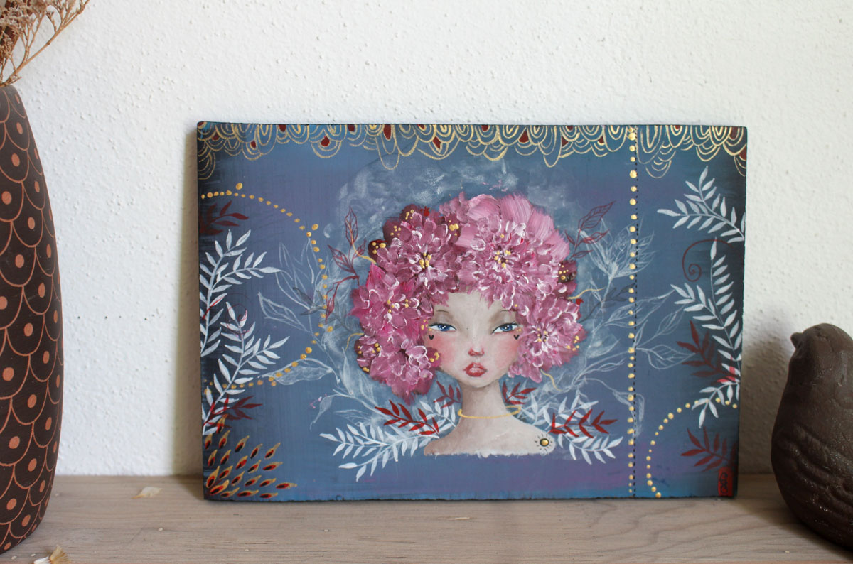 Enfant du printemps, peinture de la floraison de l’innocence