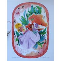 Garde ton coeur, peinture d’un voyage au cœur des émotions dans un jardin symbolique